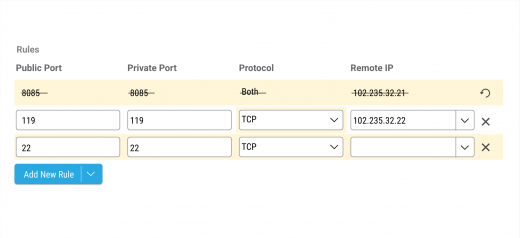 Port Forwarding with Track Changes example image 1